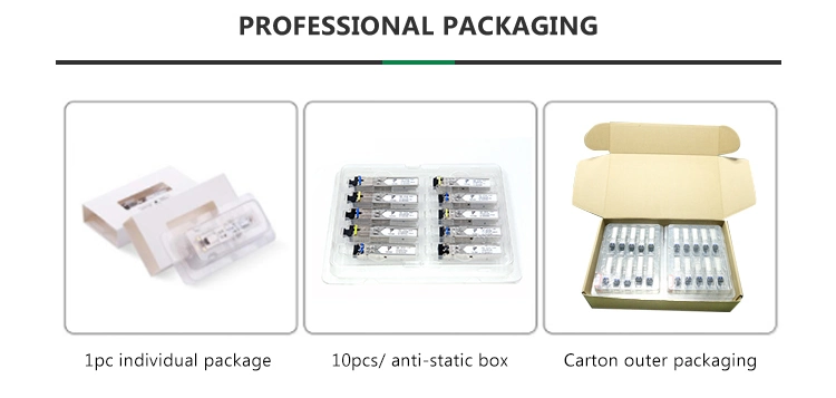 Manufacturer 2.5g SFP Transceiver Mmf Duplex 2km Fiber Optical Module LC Connector