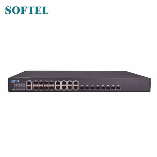 Equipamento de fibra óptica Softel 8 portas Pon Gpon Epon Olt